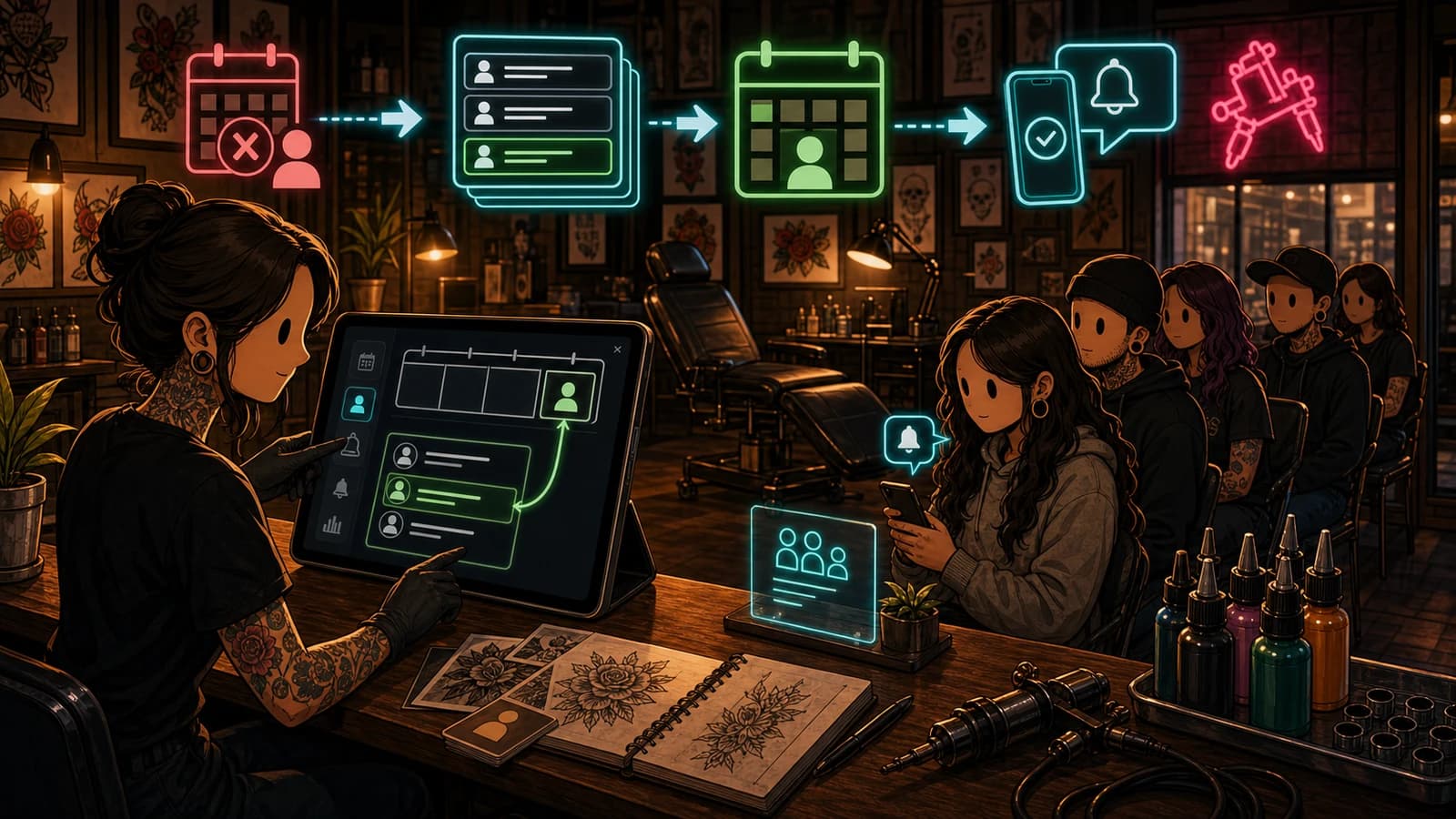 Tattoo Waitlist Workflow: How to Manage High-Demand Booking
